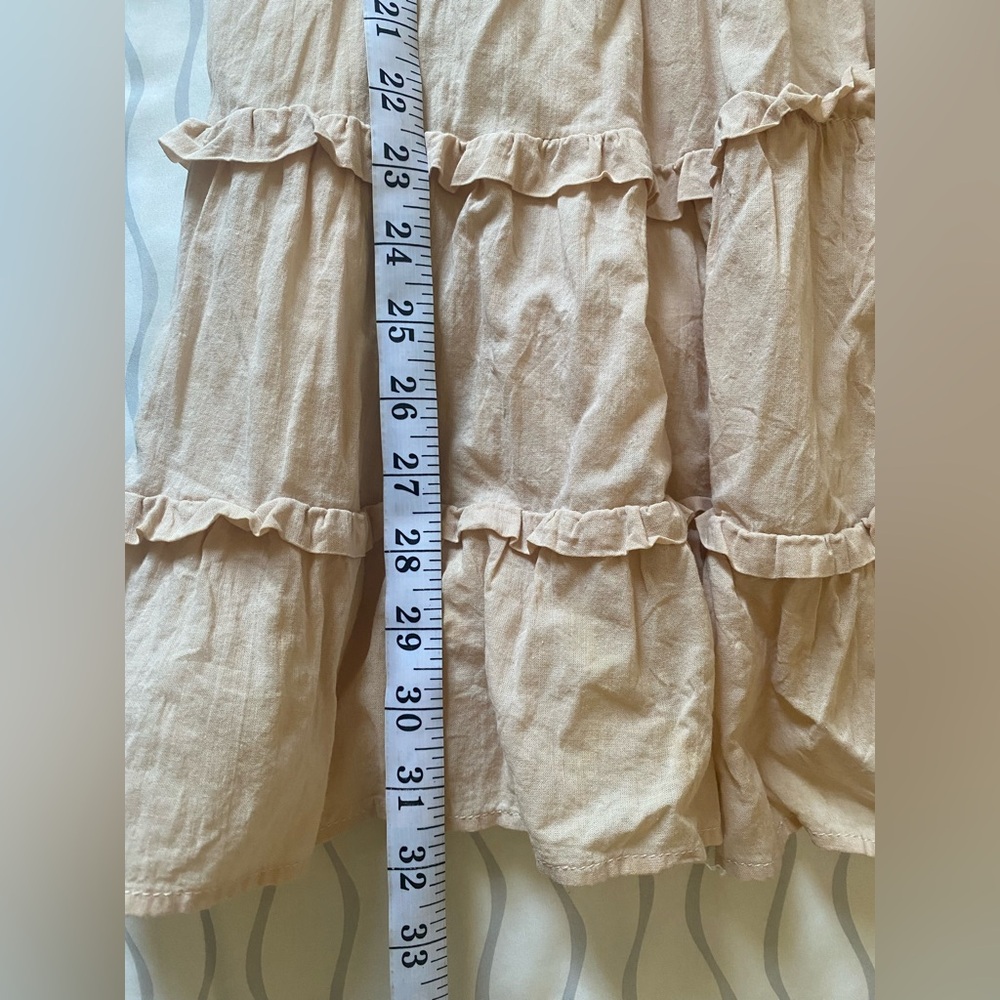 Wild Fable Tan Smocked Ruffled Sundress - Picture 9 of 9